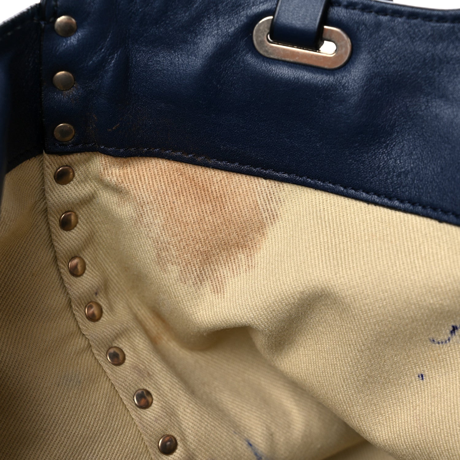 Valentino Garavani Vitello Medium Rockstud Tote Marine 18 of 33