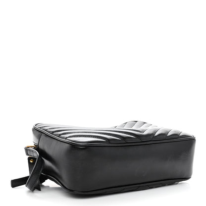 Saint Laurent Calfskin Matelasse Monogram Lou Camera Bag Black 4 of 10