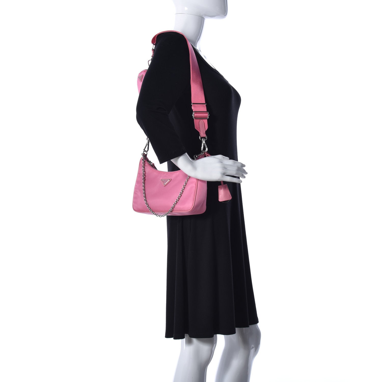 Prada Nylon Re-Edition 2005 Shoulder Bag Begonia 2 of 16