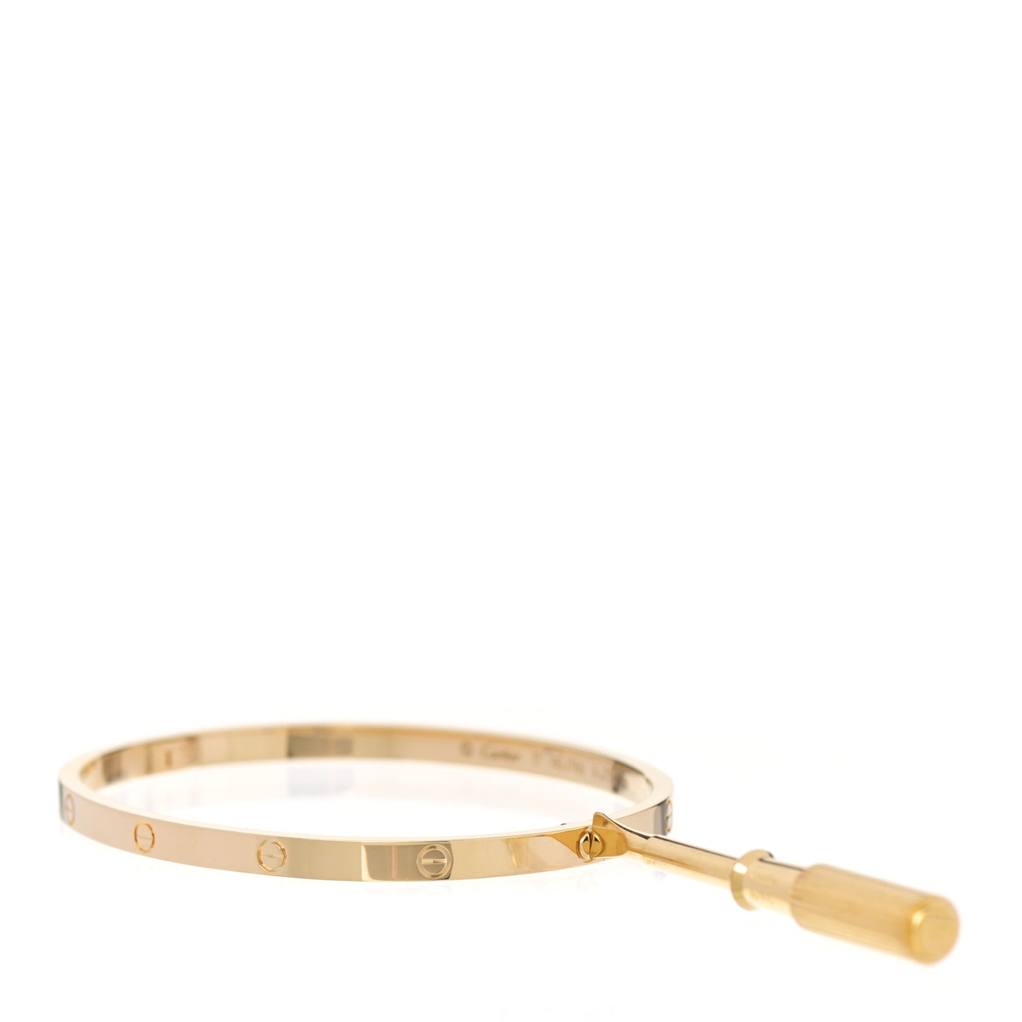 18K Yellow Gold Small LOVE Bracelet 17