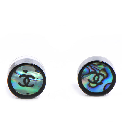 Chanel Abalone CC Earrings 1 of 5