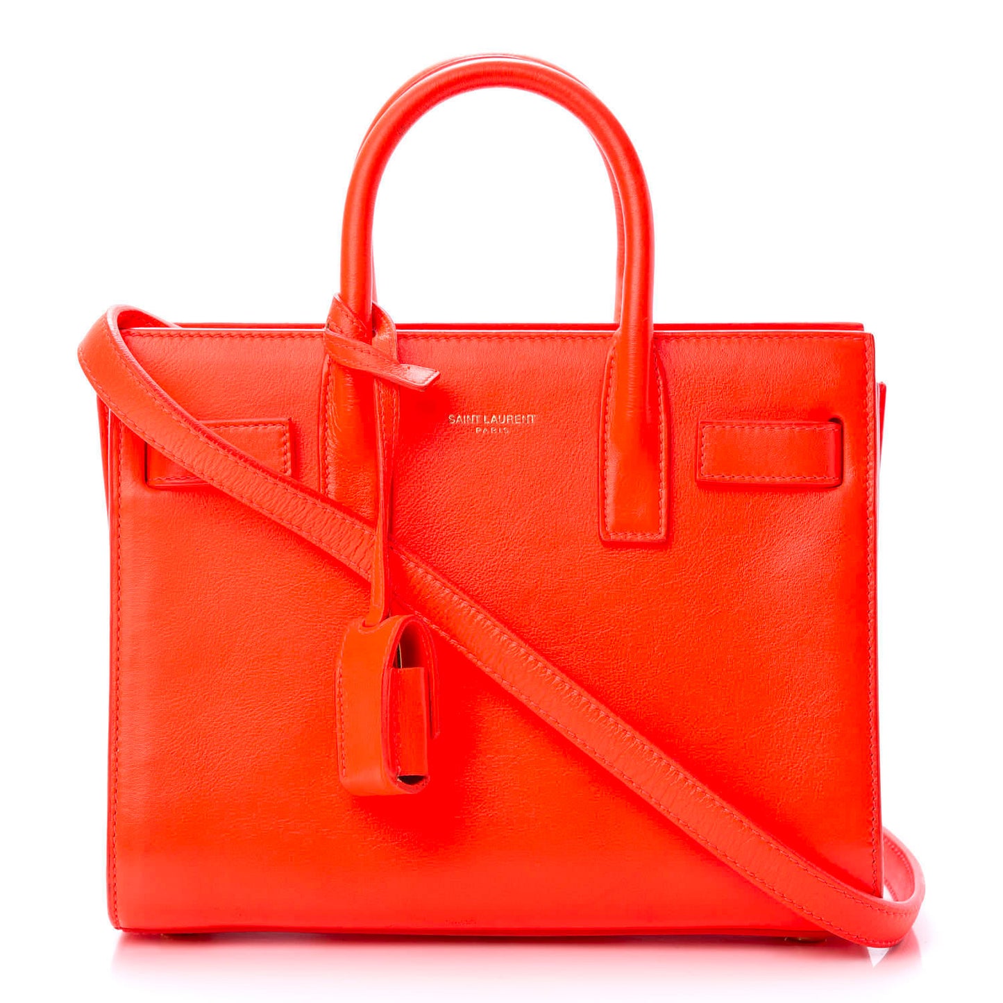 Calfskin Nano Sac De Jour Orange