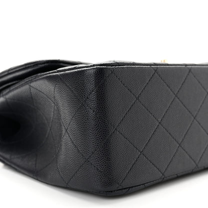 Chanel Caviar Quilted Jumbo Double Flap Navy 9 of 12