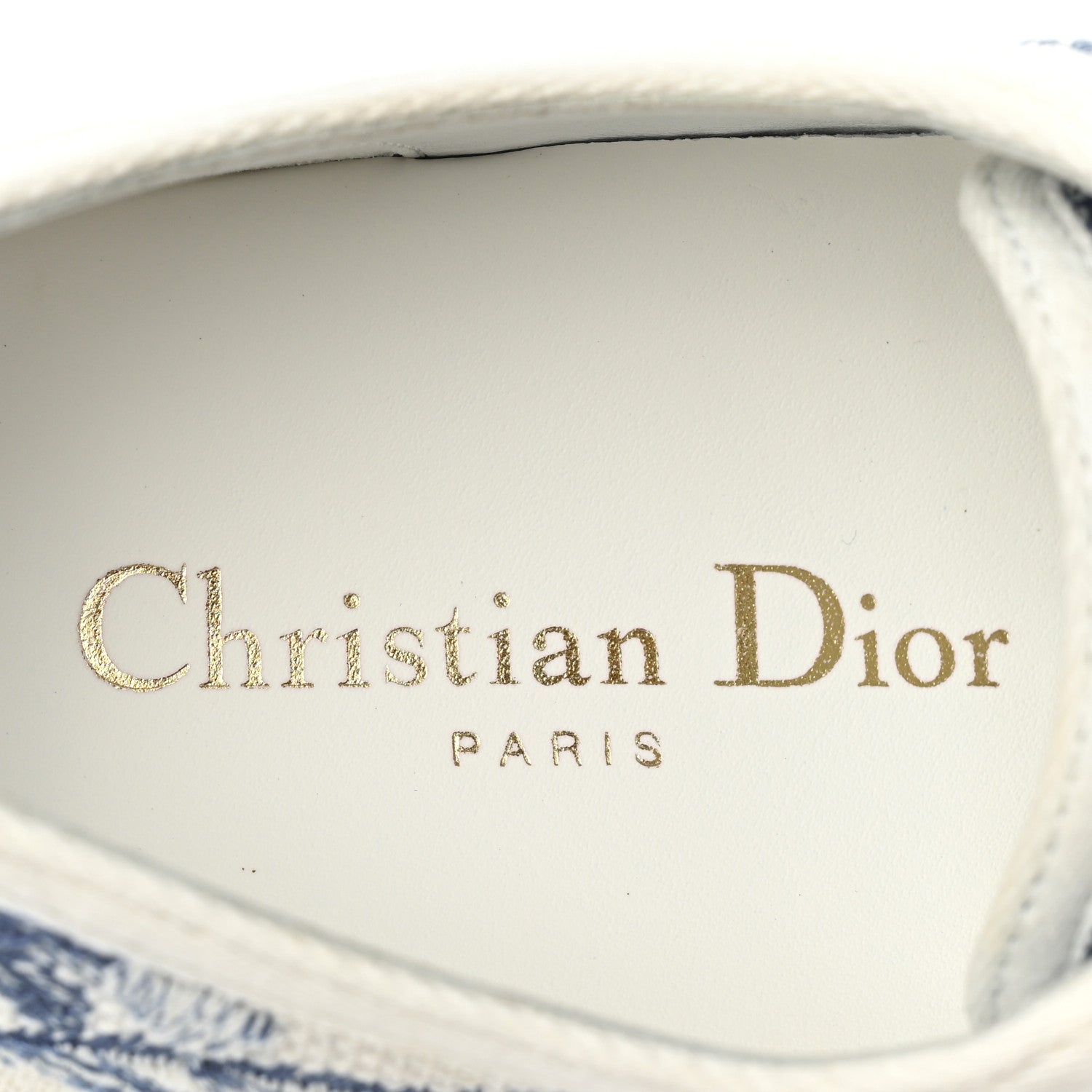 Christian Dior Canvas Toile De Jouy Embroidered Womens Walk'N'Dior Low Top Sneakers 39 Blue 8 of 13