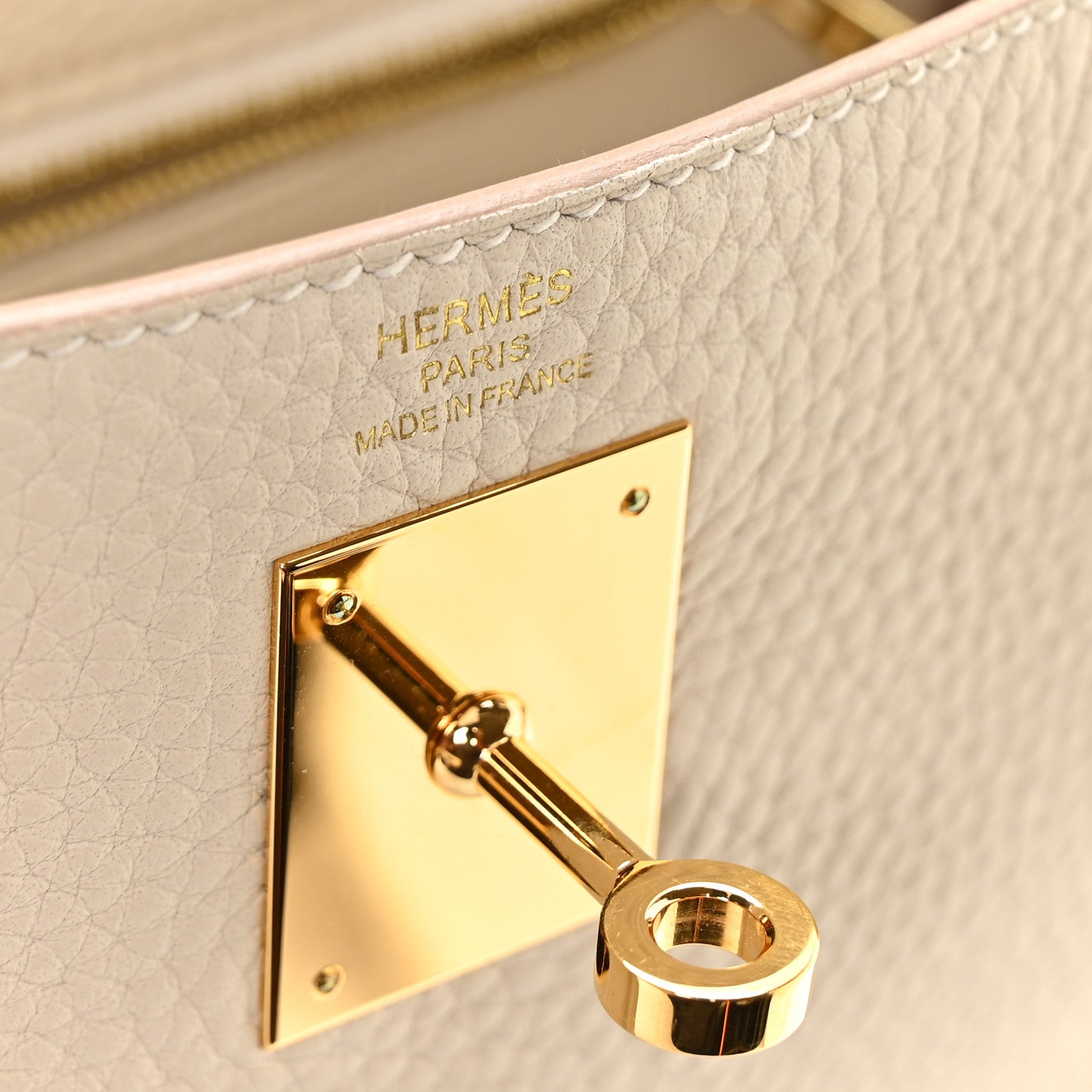 Hermes Togo Kelly Retourne 28 Craie 6 of 11