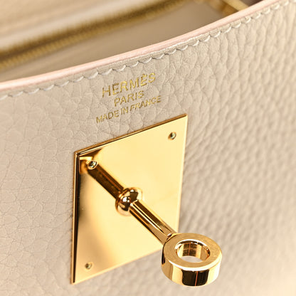 Hermes Togo Kelly Retourne 28 Craie 6 of 11