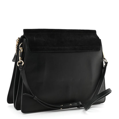 Chloe Suede Calfskin Medium Faye Shoulder Bag Black 3 of 12