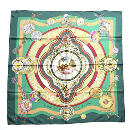 Hermes Silk La Ronde des Heures Scarf 90 1 of 6