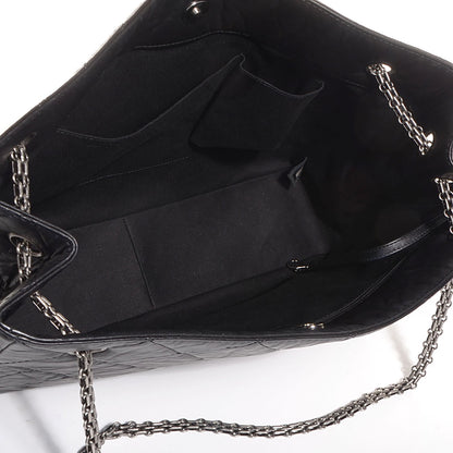 Chanel Aged Calfskin Quilted Reissue 2.55 Tote Black 5 of 8
