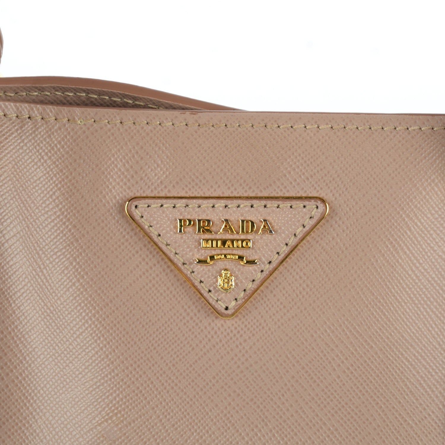 Prada Saffiano Lux Large Tote Cammeo 9 of 13