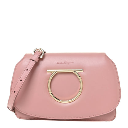 Salvatore Ferragamo Calfskin Vela Crossbody Bag Antique Rose 1 of 17