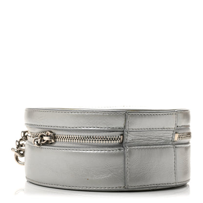 Chanel Metallic Glazed Calfskin Round As Earth Evening Bag Silver 4 of 13