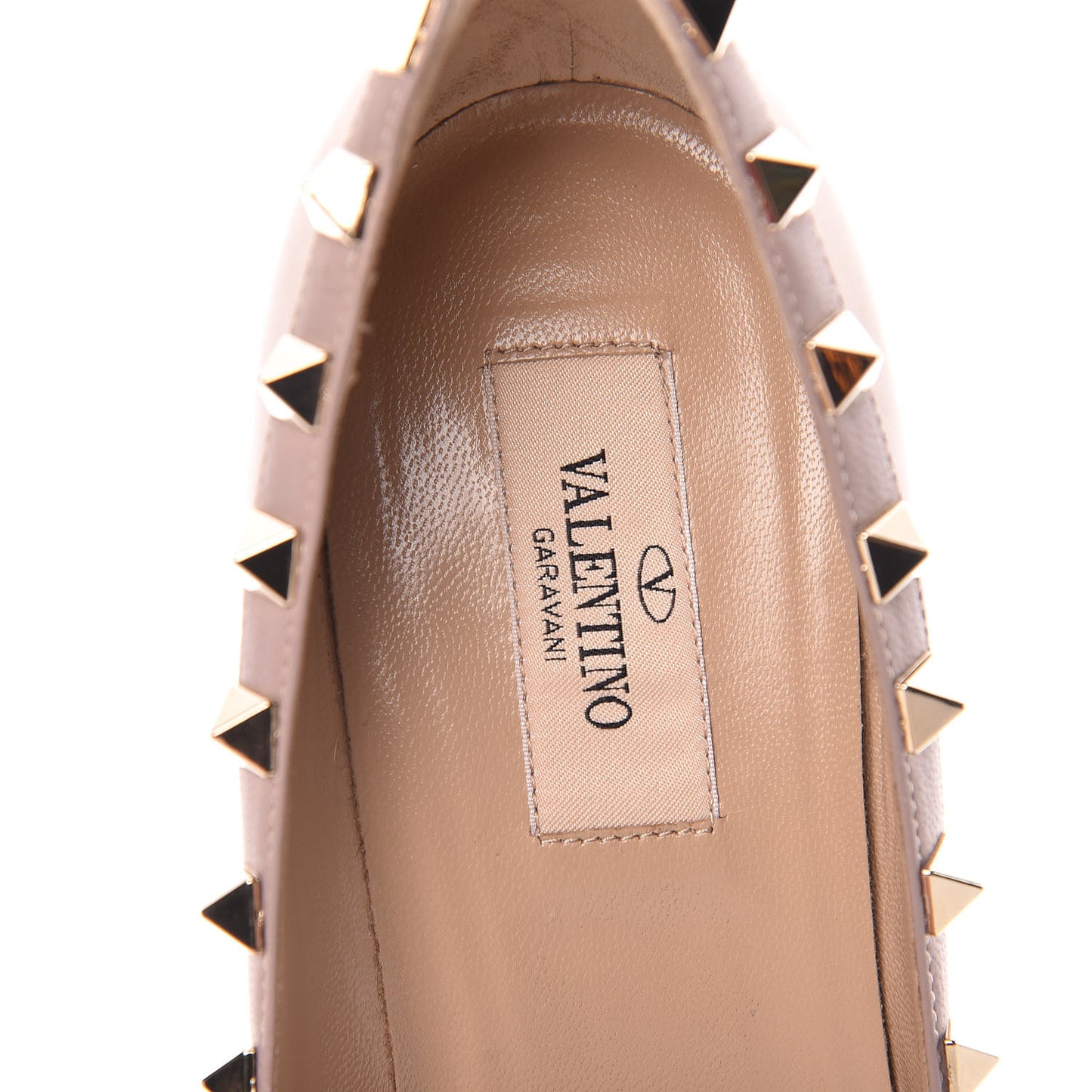 Nappa Rockstud 100mm Pumps 36 Soft Noisette Poudre