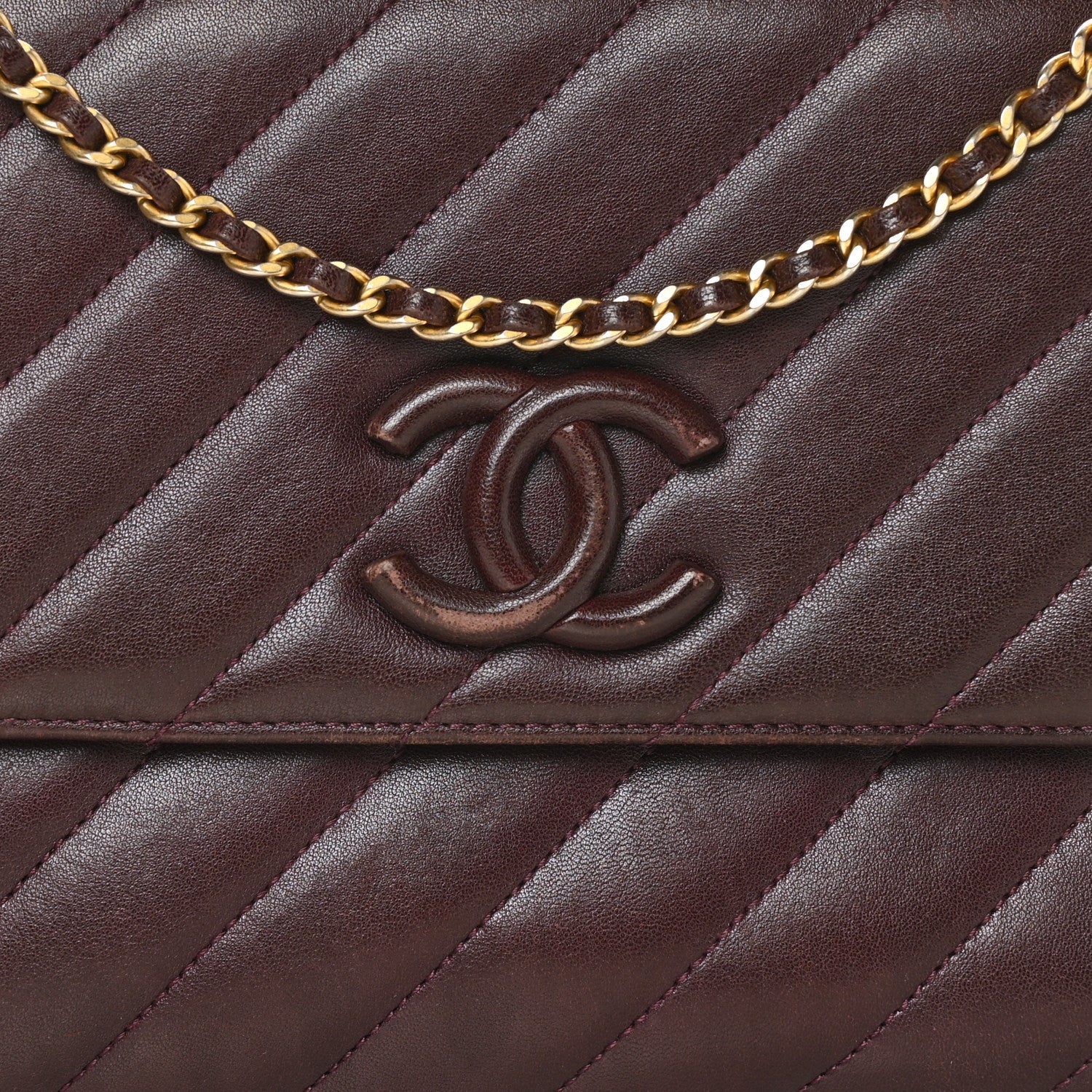 Chanel Lambskin Quilted Jumbo Coco Vintage Flap Purple 9 of 11