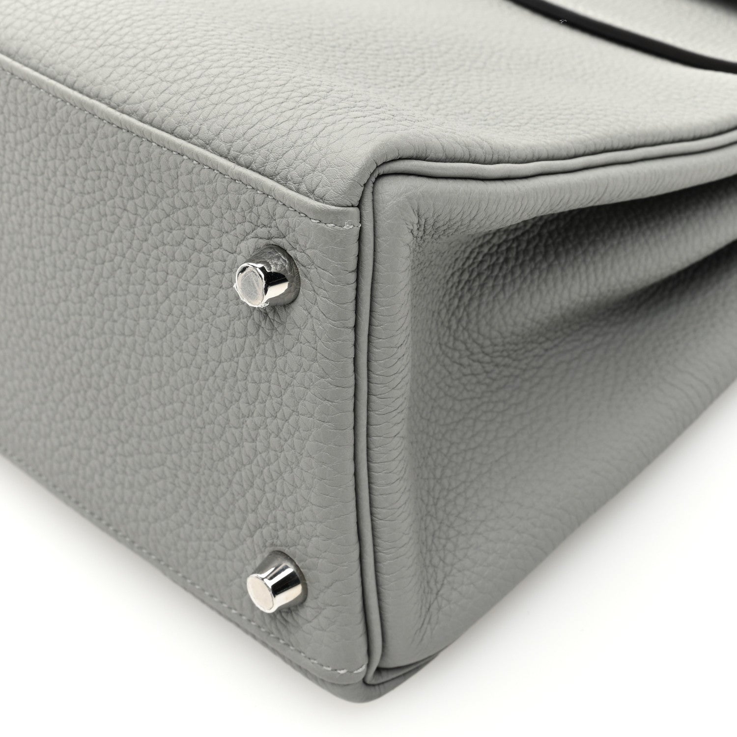 Hermes Togo Horseshoe Kelly Retourne 28 Gris Mouette 10 of 10