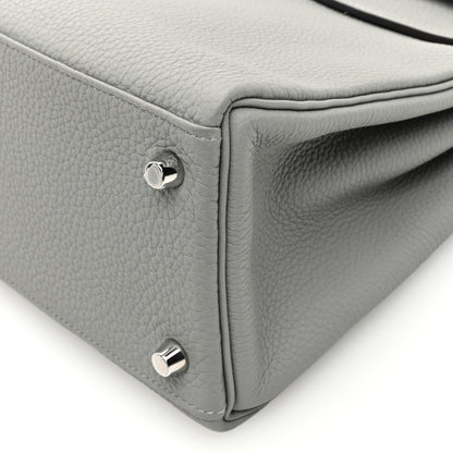 Hermes Togo Horseshoe Kelly Retourne 28 Gris Mouette 10 of 10