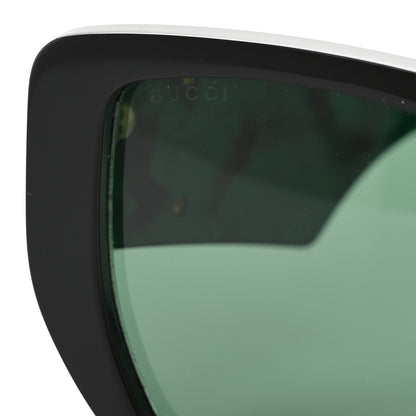 Gucci Acetate Square Frame Sunglasses GG0956S Green Black 7 of 7