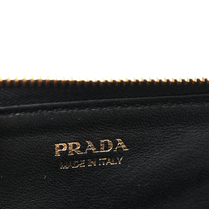 Prada Saffiano Metal Zip Around Keychain Black 6 of 8