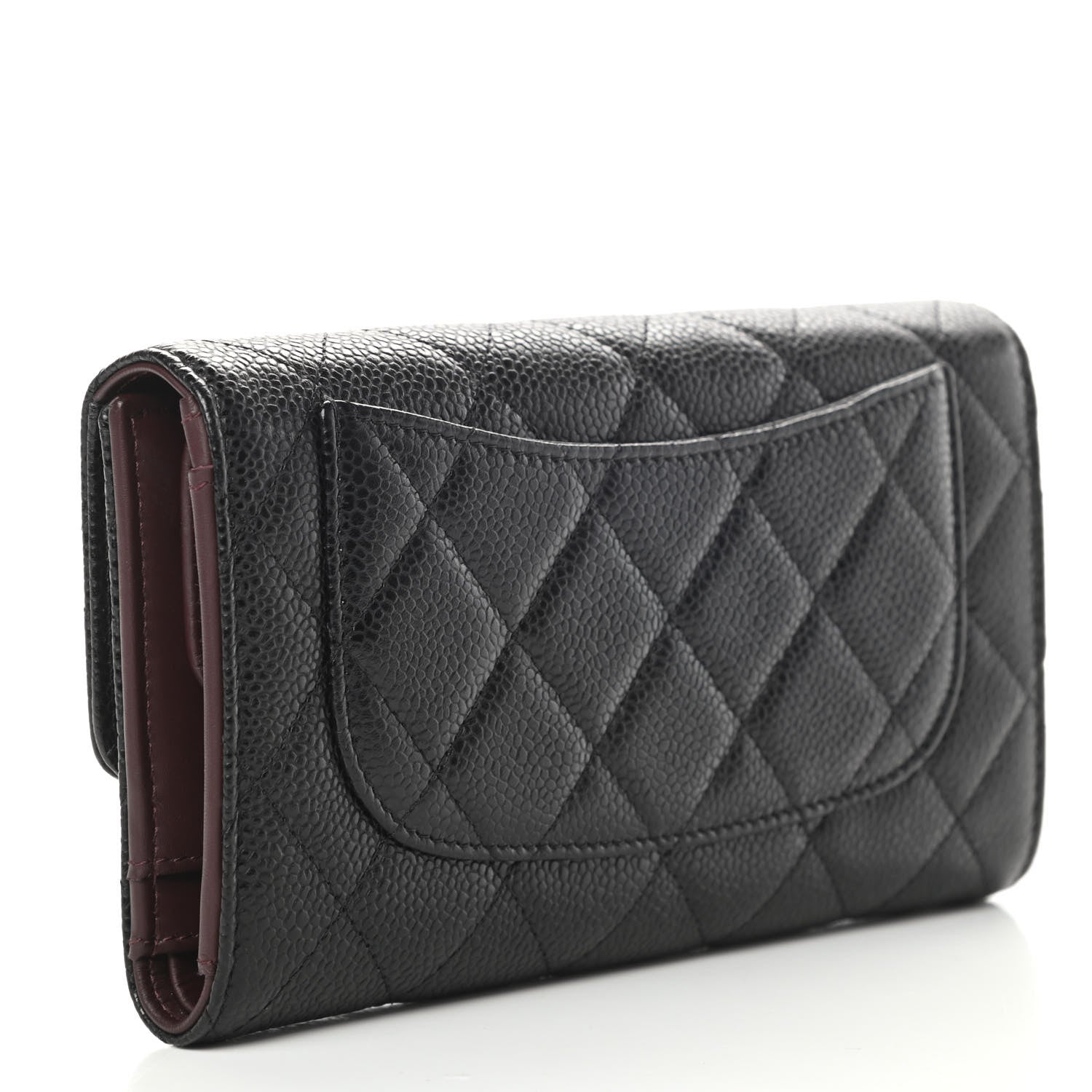 Chanel Caviar Quilted Large Flap Wallet Black 3 of 10