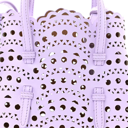 Alaia Calfskin Vienne Wave Mina 16 Bag Parme Clair 7 of 9