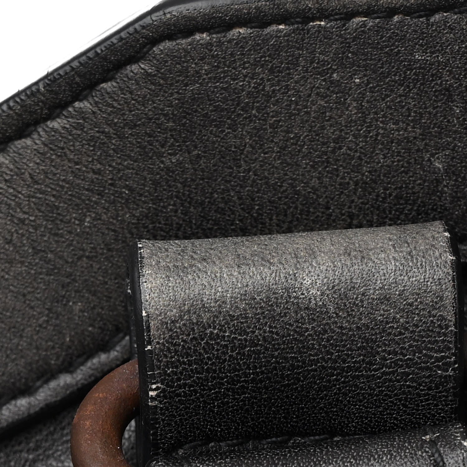 Balenciaga Used Calfskin Rust Hardware Large Top Handle Bag Black 12 of 14