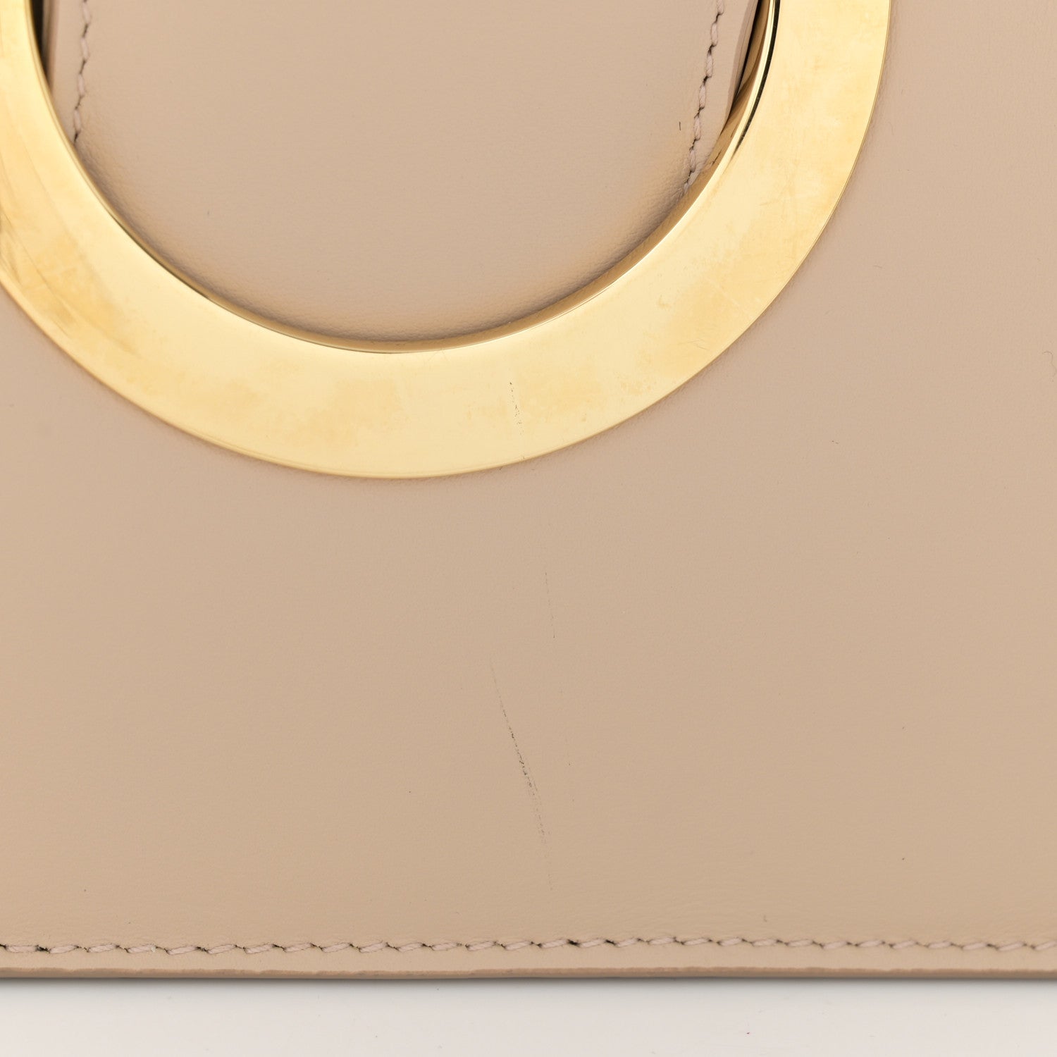 Salvatore Ferragamo Calfskin Thalia Flap Shoulder Bag Macadamia 11 of 14