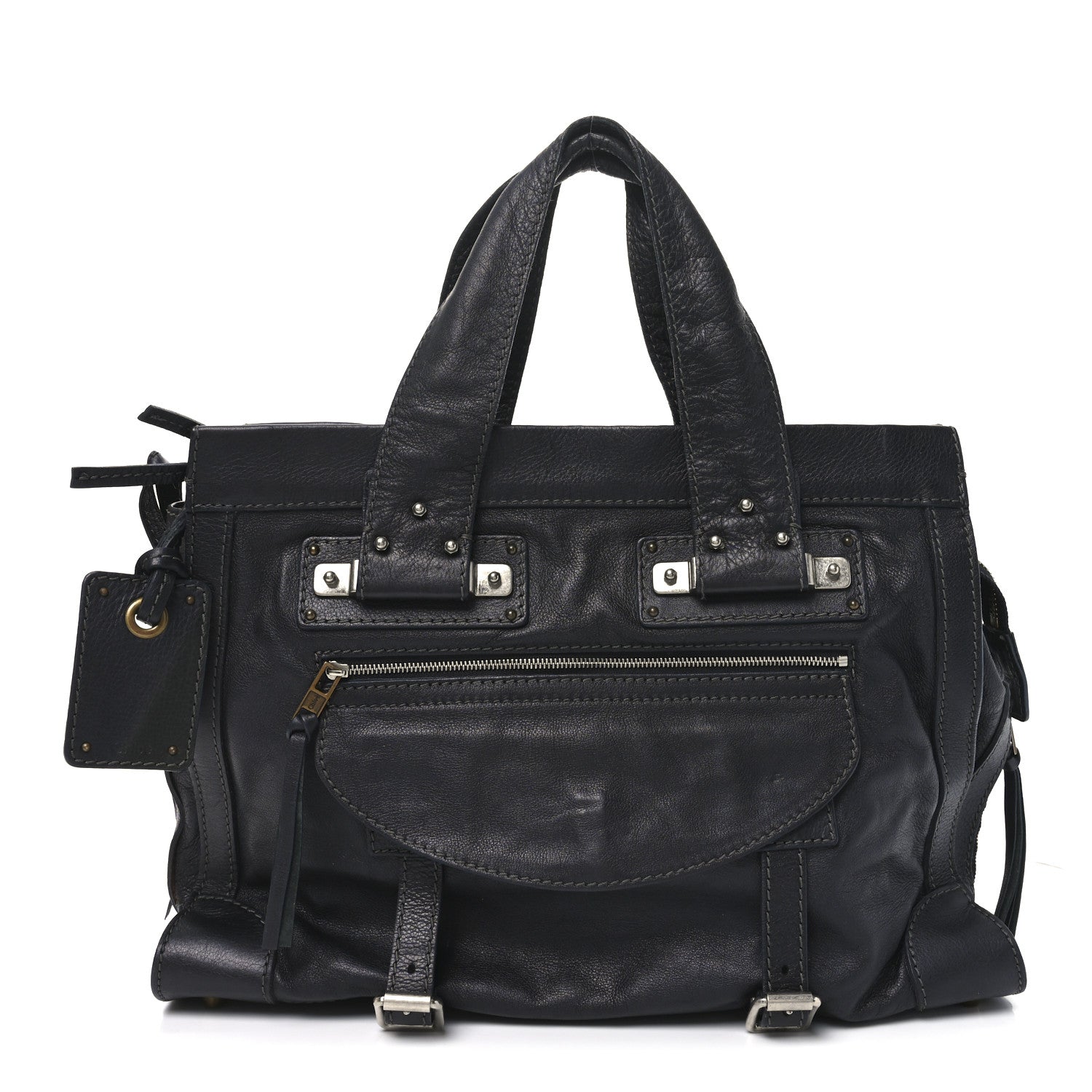 Chloe Calfskin Tracy Tote Full Blue 1 of 10