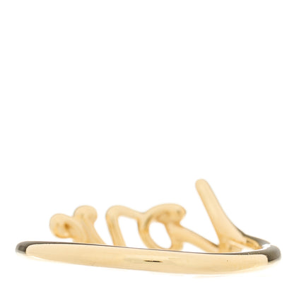 Tiffany 18K Yellow Gold Mini Paloma's Graffiti Love Ring 53 6.5 4 of 6
