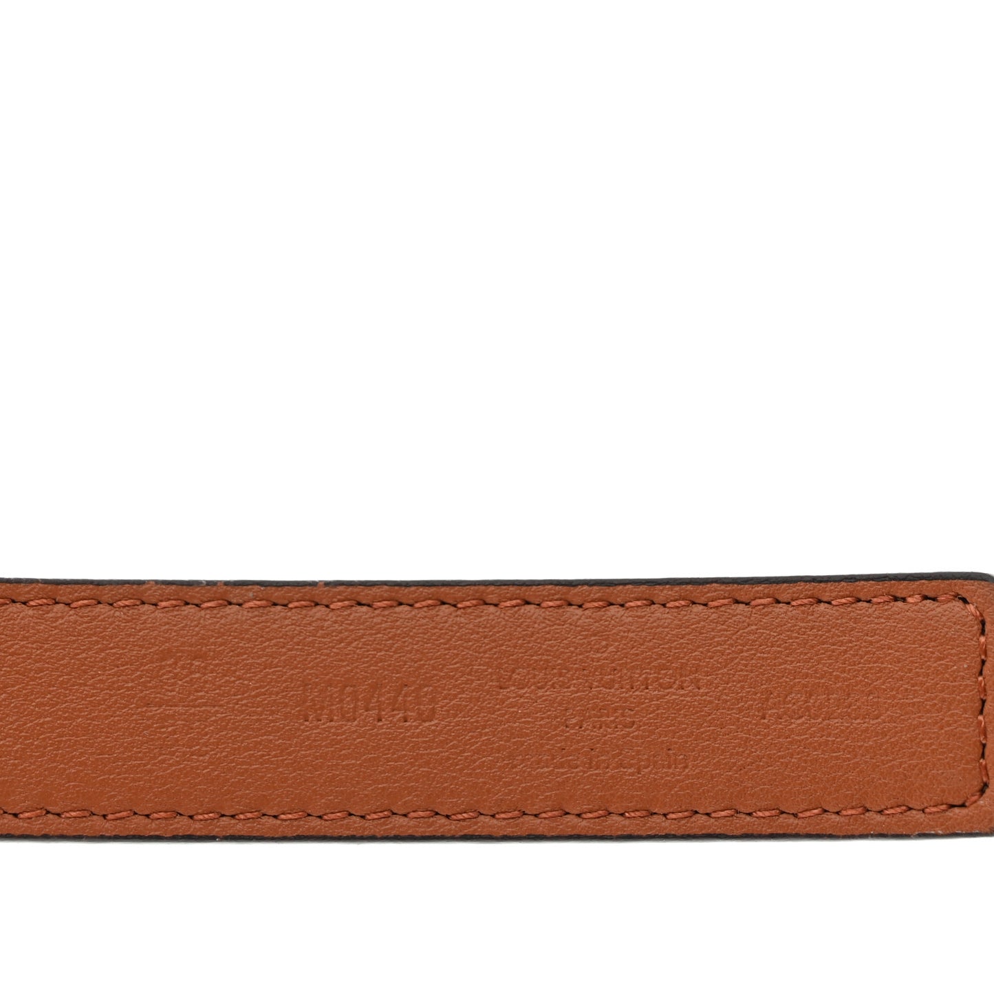 Calfskin Reverse Monogram 20mm LV Iconic Reversible Belt 80 32 Tan Brown