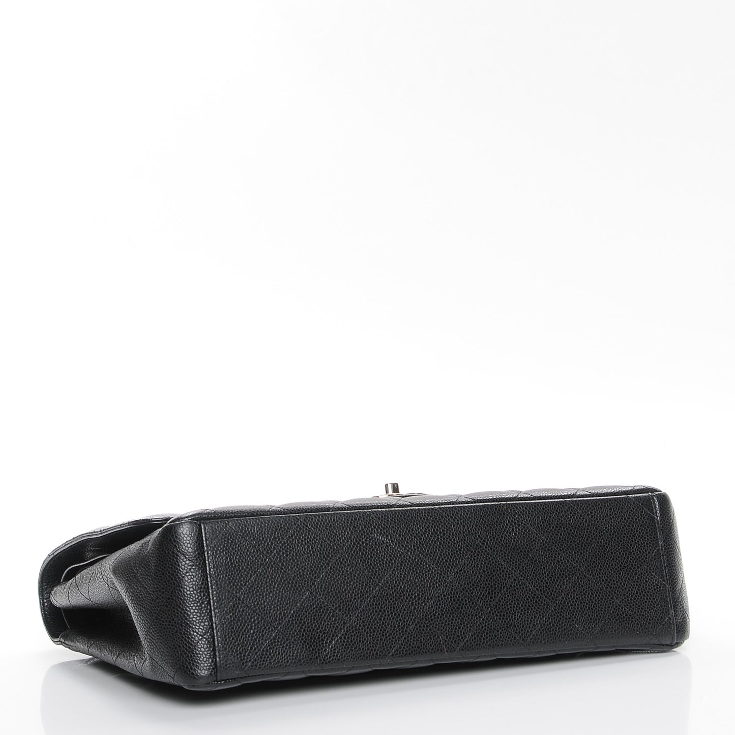 Caviar Quilted Maxi Double Flap Black
