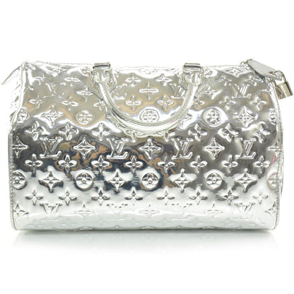 Louis Vuitton Monogram Miroir Speedy 35 Silver 4 of 14