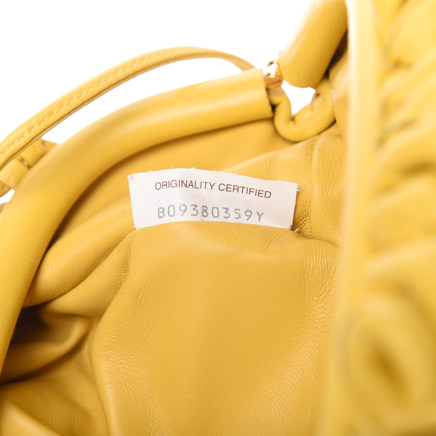 Nappa Intrecciato The Mini Pouch Buttercup