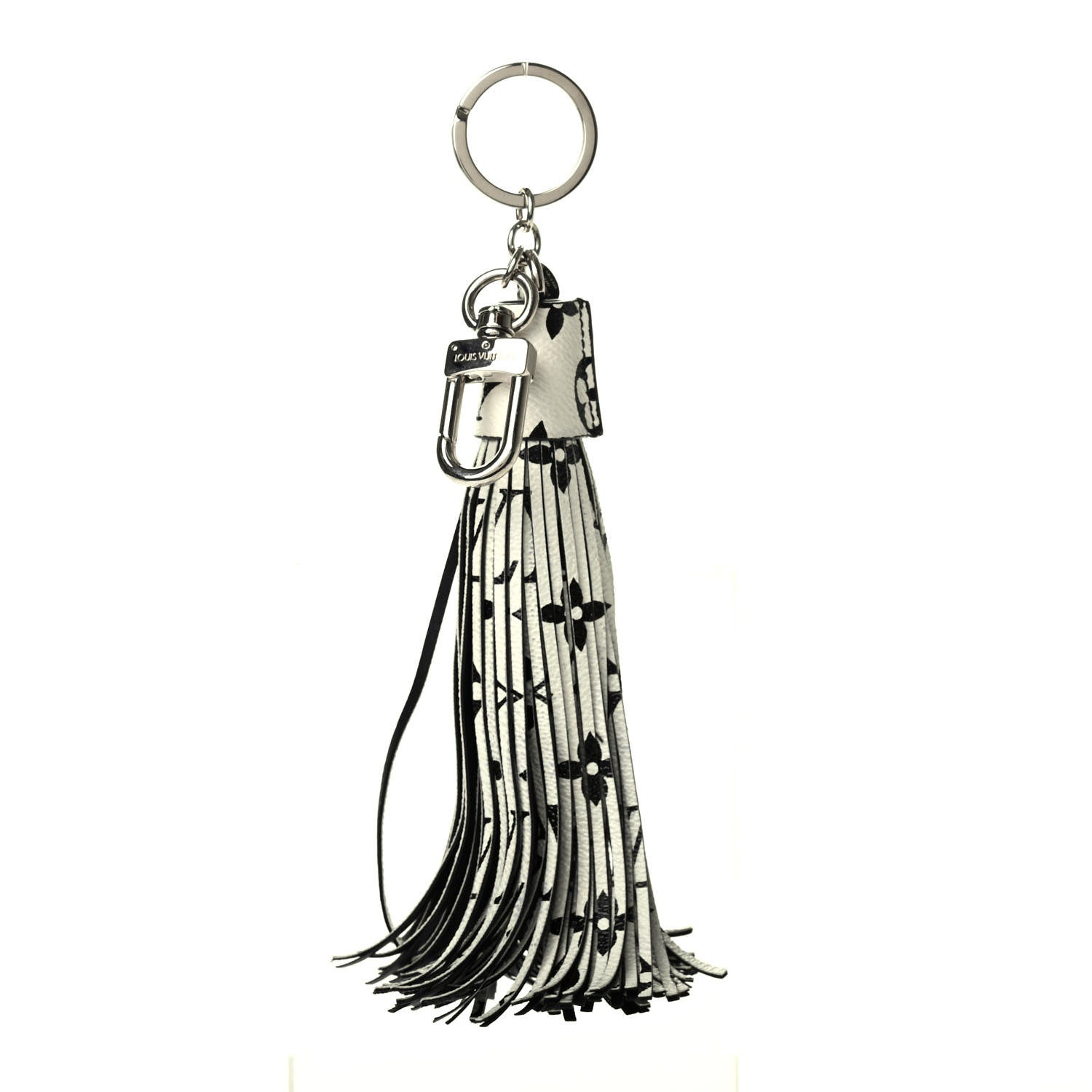 Louis Vuitton Monogram Tassel Bag Charm White 1 of 5