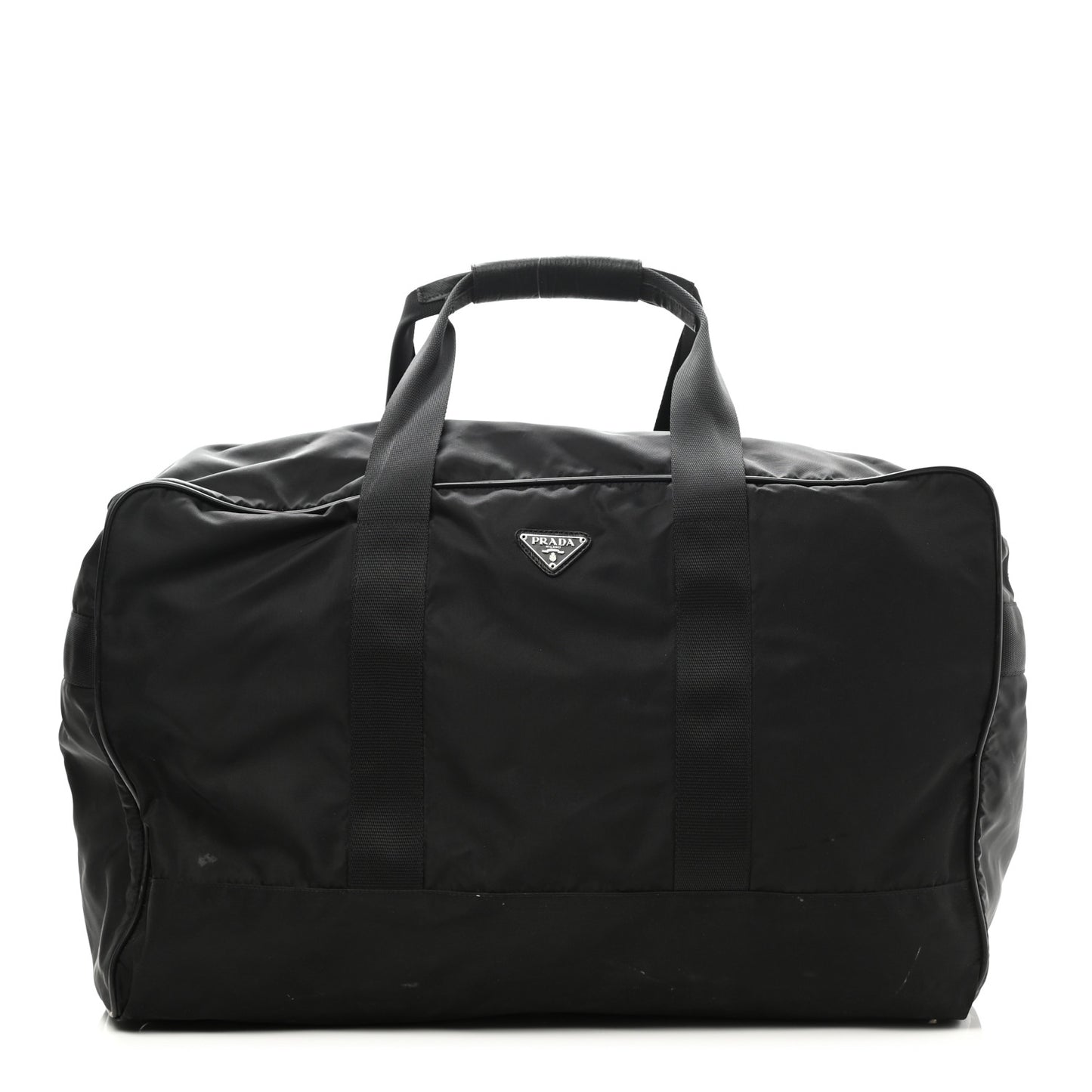 Tessuto Nylon Saffiano Viaggio Duffle Black