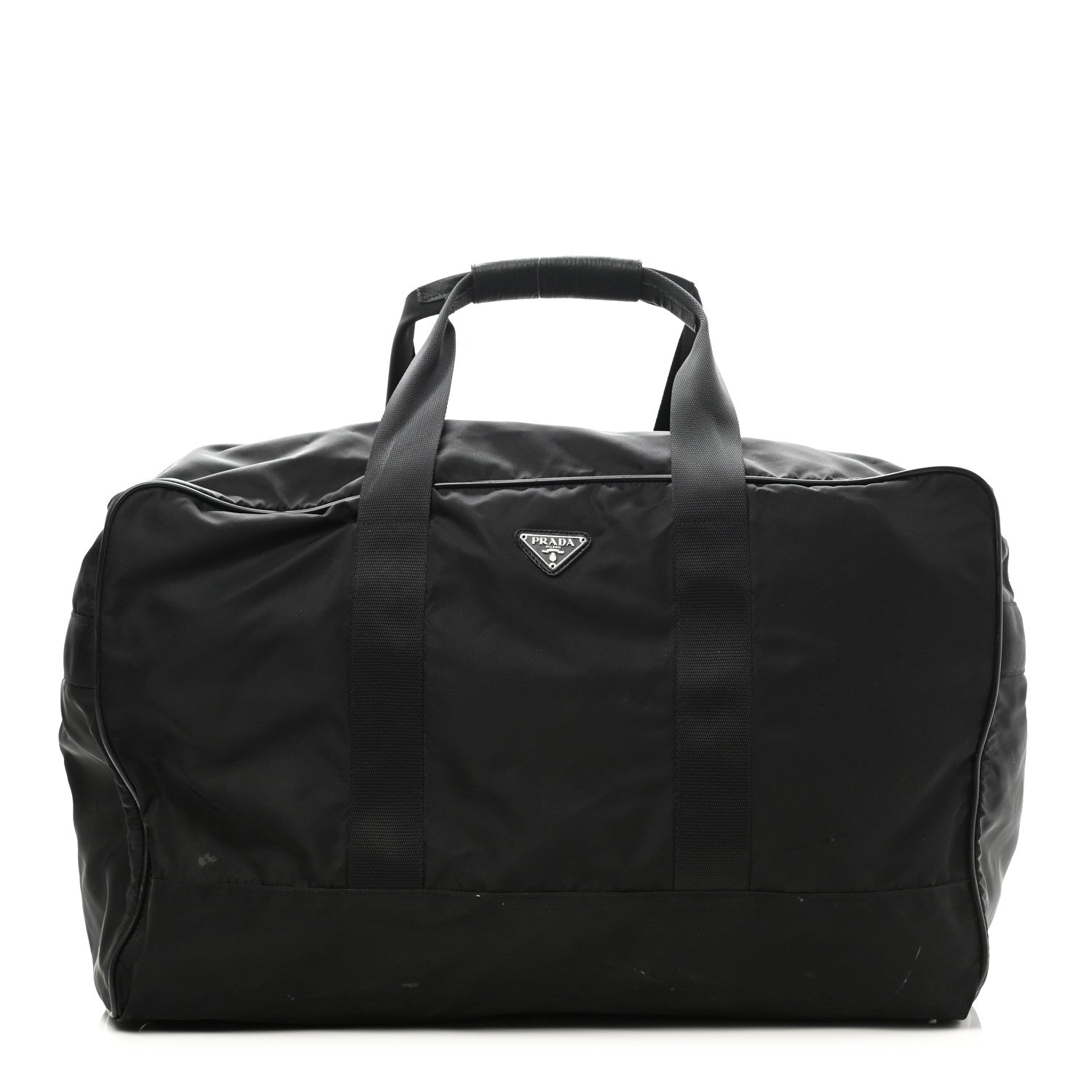 Prada Tessuto Nylon Saffiano Viaggio Duffle Black 1 of 14