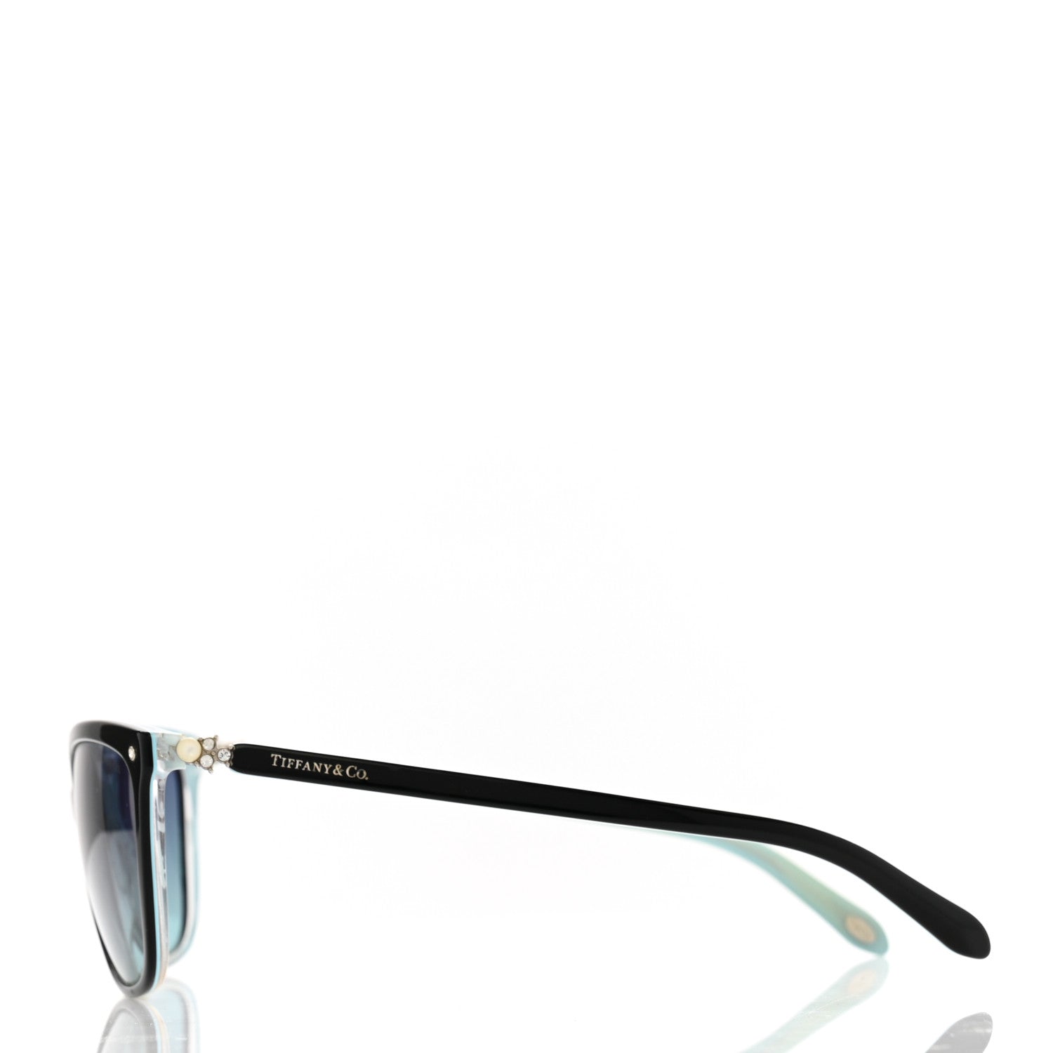 Tiffany Crystal Pearl TF4105-H-B Sunglasses Black Blue 3 of 8