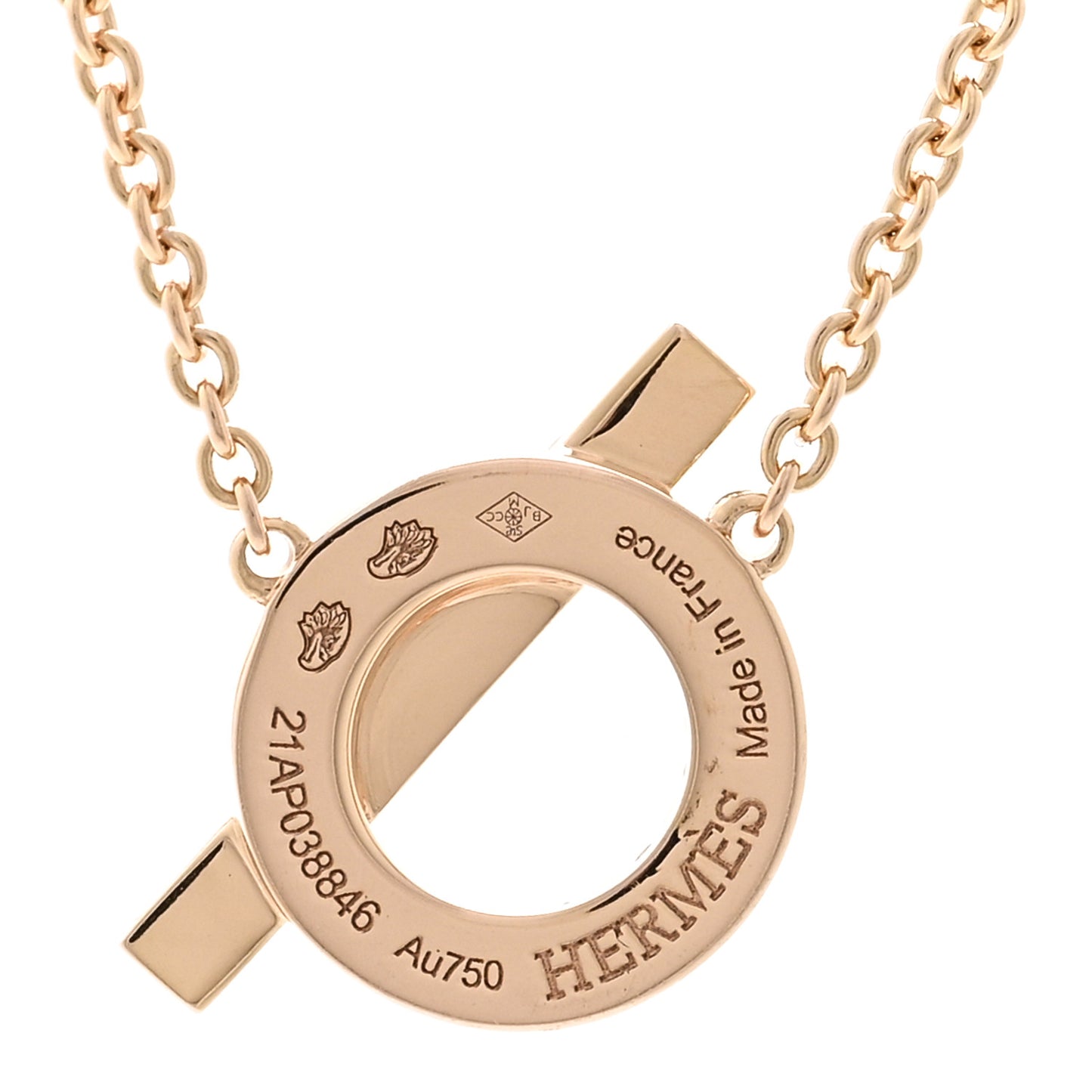 18K Rose Gold Diamond Finesse Pendant Necklace