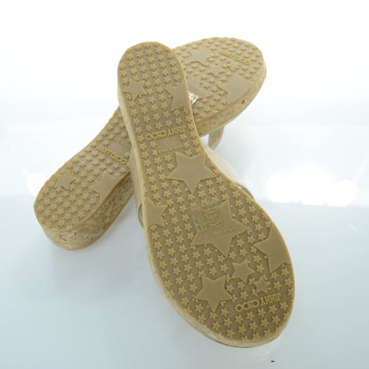 Jimmy Choo Patent Cork Wedge Sandals 38 4 of 7