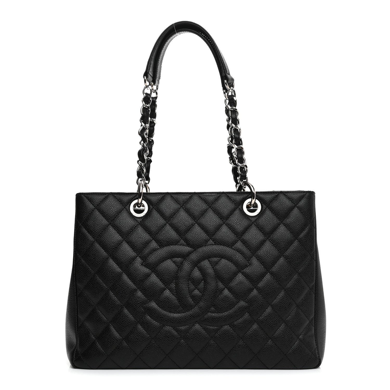 Chanel Caviar Quilted Grand Shopping Tote GST Black 1 of 15