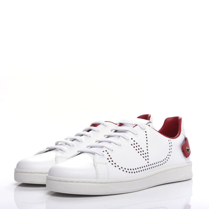 Valentino Garavani Calfskin Womens Backnet Sneakers 39 White Rosso Valentino 3 of 11