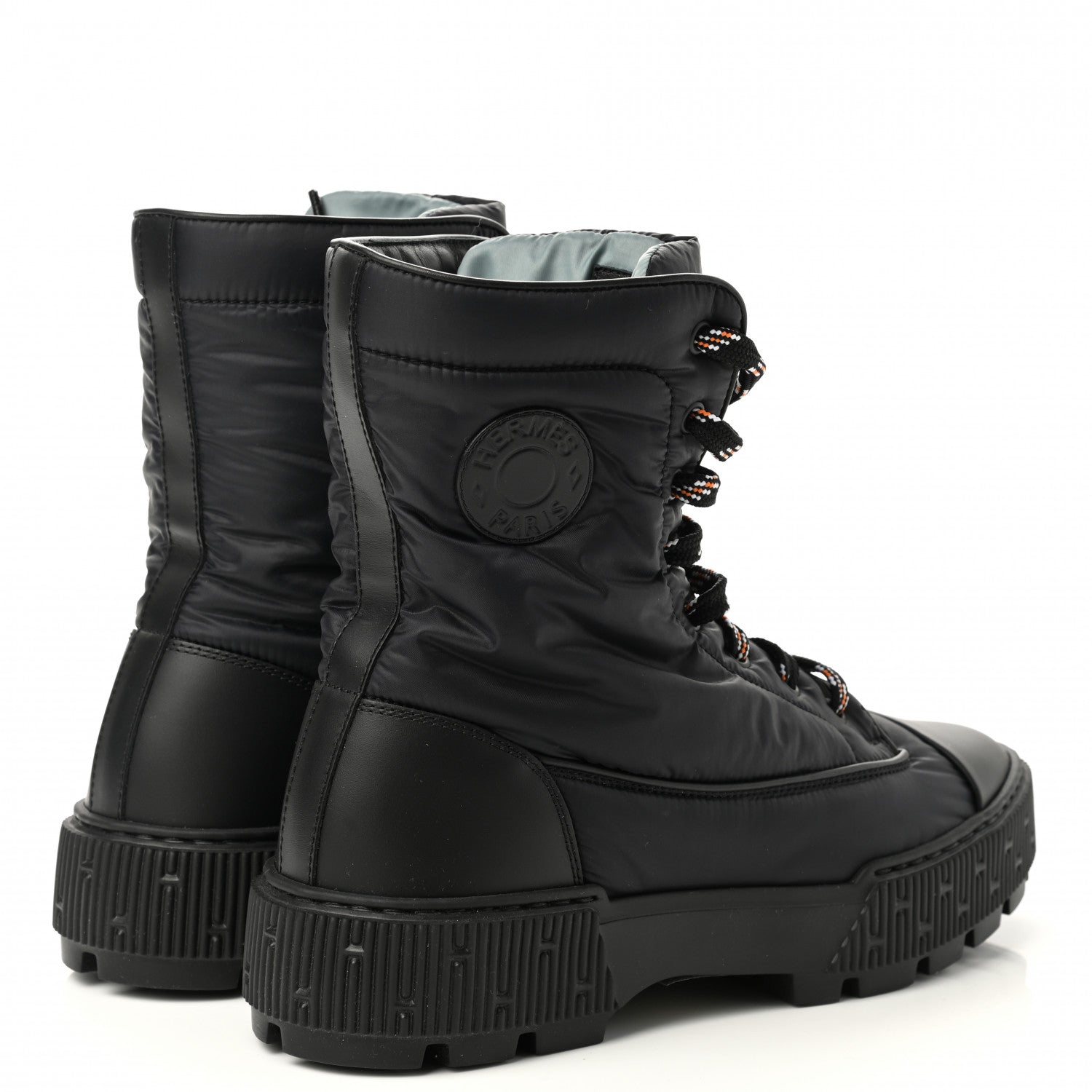 Hermes Calfskin Parachute Fresh Ankle Boots 40 Black 4 of 8