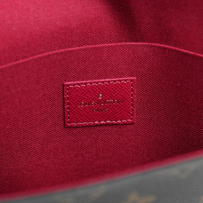 Louis Vuitton Monogram Pochette Felicie Chain Wallet Fuchsia 6 of 11
