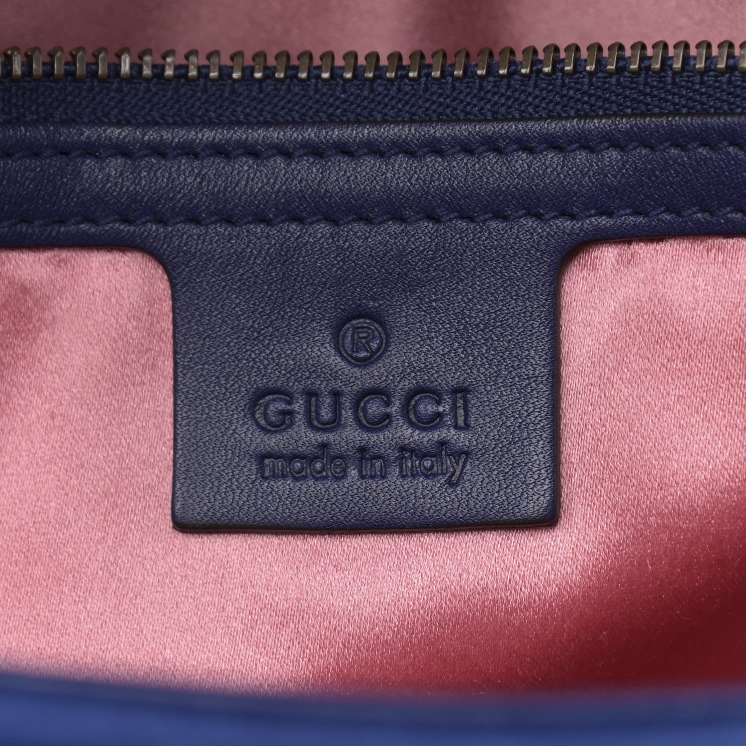 Gucci Velvet Matelasse Medium GG Marmont Shoulder Bag Cobalt Blue 6 of 15