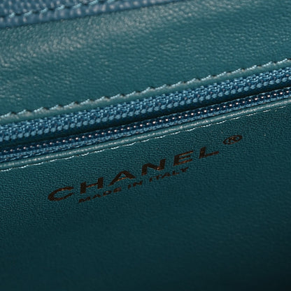 Chanel Caviar Quilted Small Business Affinity Flap Blue 6 of 8