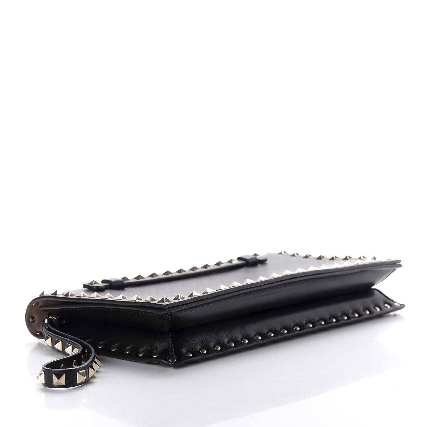 Valentino Garavani Nappa Rockstud Wristlet Clutch Black 4 of 8