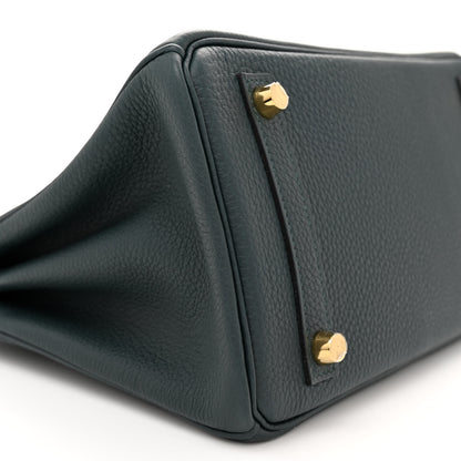 Hermes Togo Birkin 25 Vert Cypress 9 of 11
