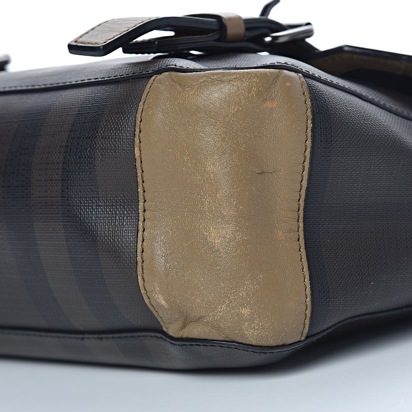 Smoked Check Grifford Messenger Bag Brown