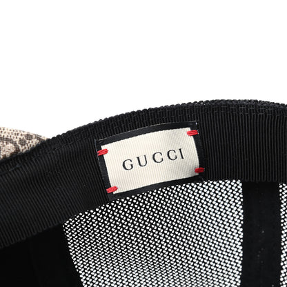Gucci GG Supreme Monogram Bee Print Baseball Hat XS Beige 5 of 7