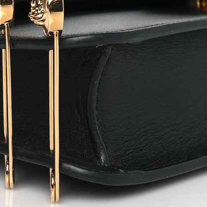 Fendi X VERSACE Vitello Seta Fendace Brooch Baguette Black 7 of 8
