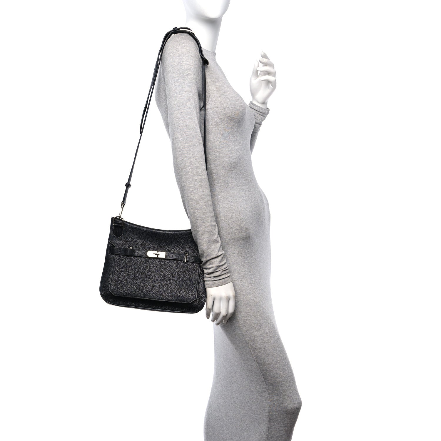 Hermes Taurillon Clemence Jypsiere 28 Black 2 of 10